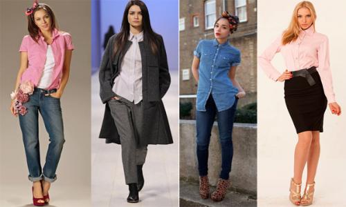 рубашки офисные